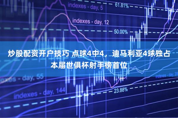 炒股配资开户技巧 点球4中4，迪马利亚4球独占本届世俱杯射手榜首位